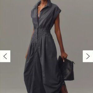 Large TALL Anthropologie dark gray Jumpsuit